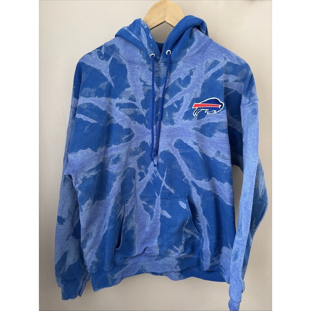 Buffalo Bills Women’s Large Blue Tie Dye Hoodie Logo NFL